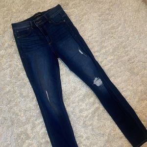 Express SuperSoft Distressed High Rise Jean
